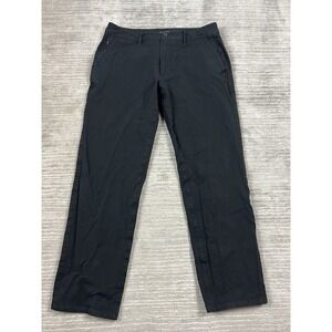 True Classic Chino Pants Mens 34x32 Black‎ Straight Cotton Blend Casual
